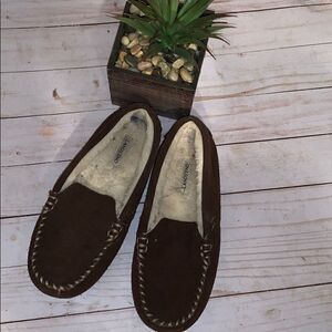 Landsend Brown Suede Shoes Youth Size 5
